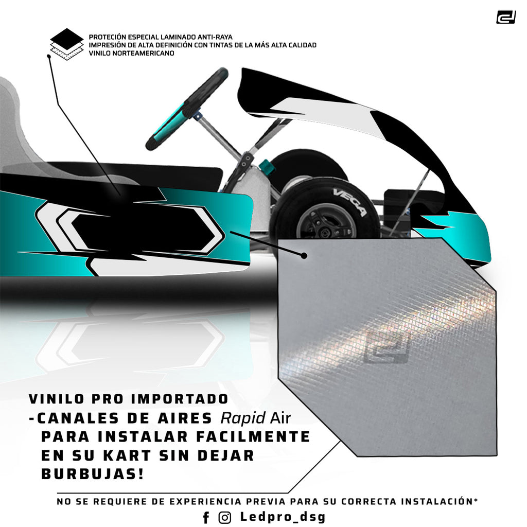 Kit de Gráficas para Karting - D55