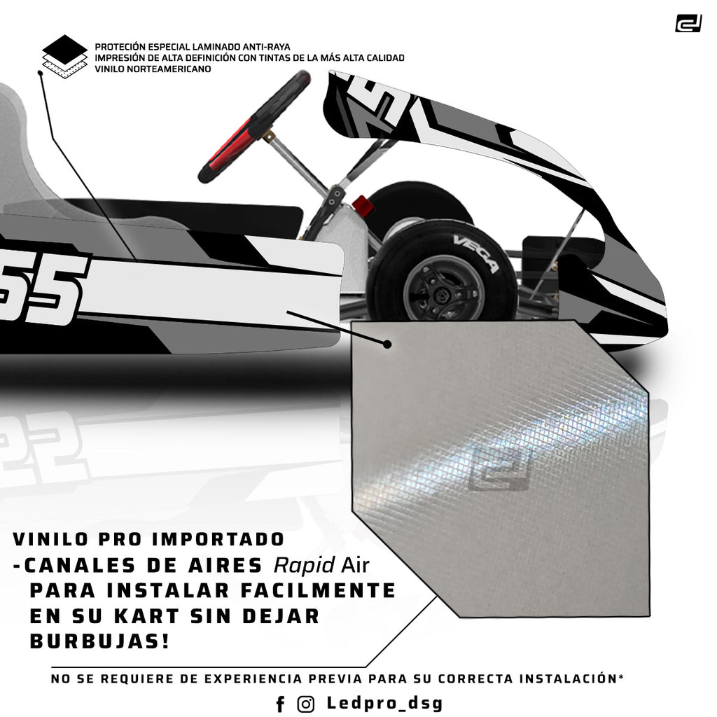 Kit de Gráficas para Karting - D11