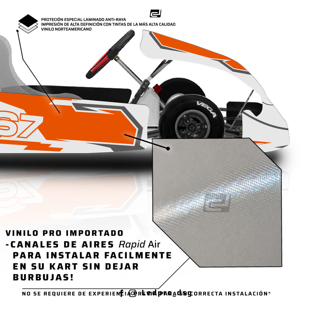 Kit de Gráficas para Karting - D22