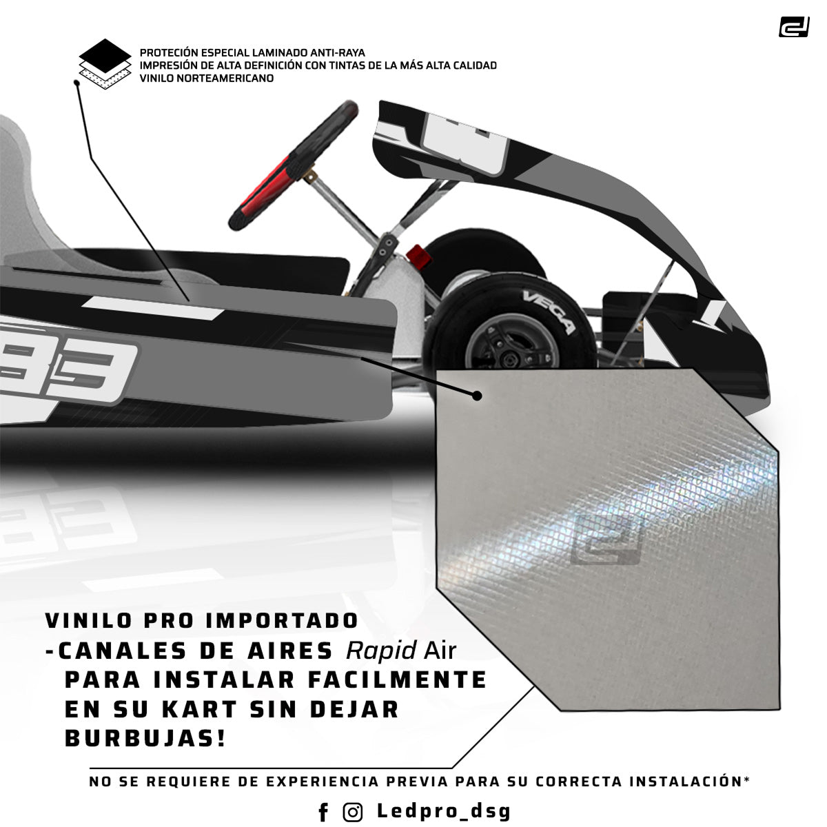 Kit de Gráficas para Karting - D28