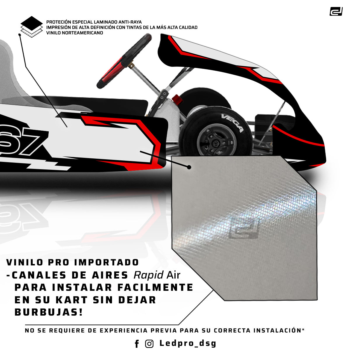Kit de Gráficas para Karting - D19