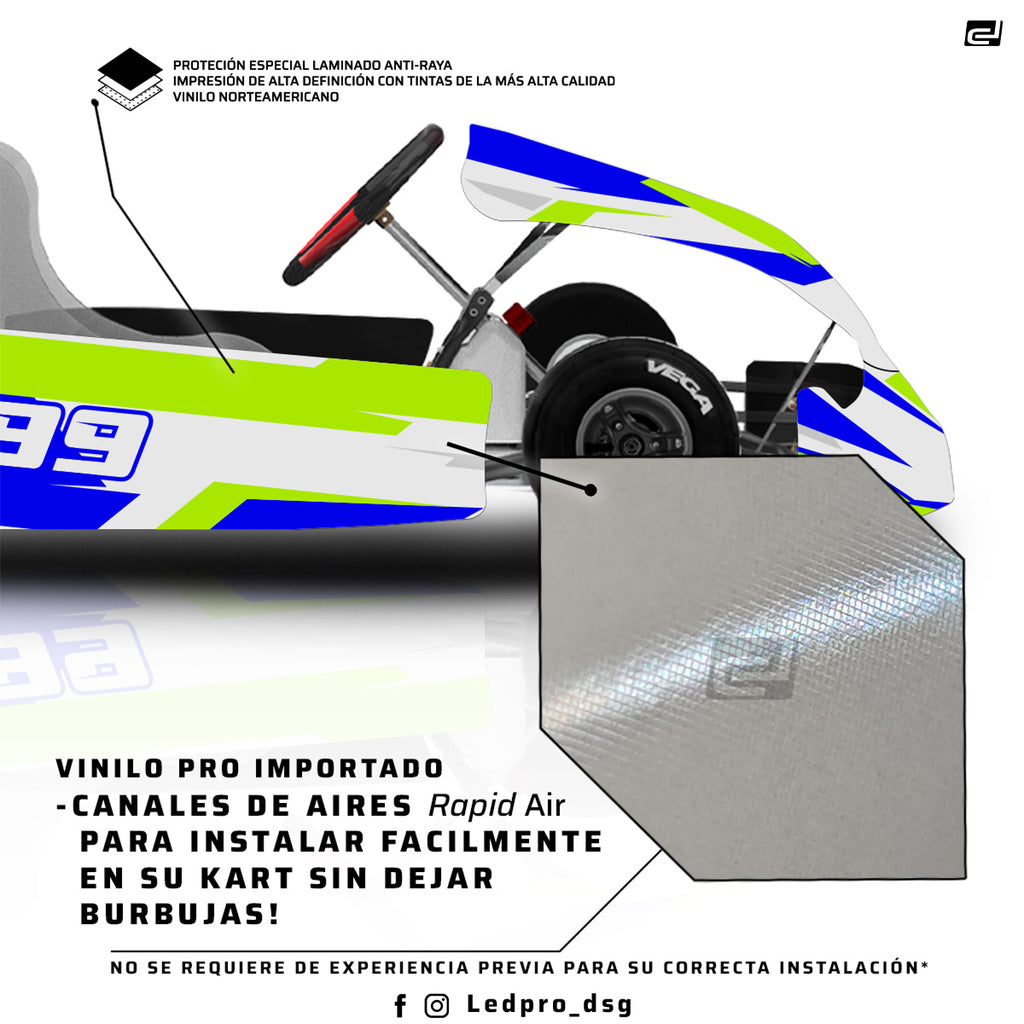 Kit de Gráficas para Karting - D32