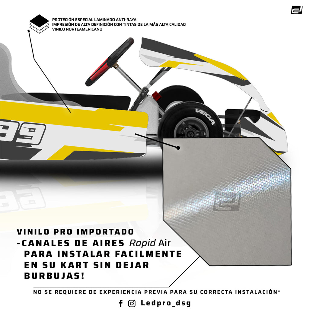 Kit de Gráficas para Karting - D33