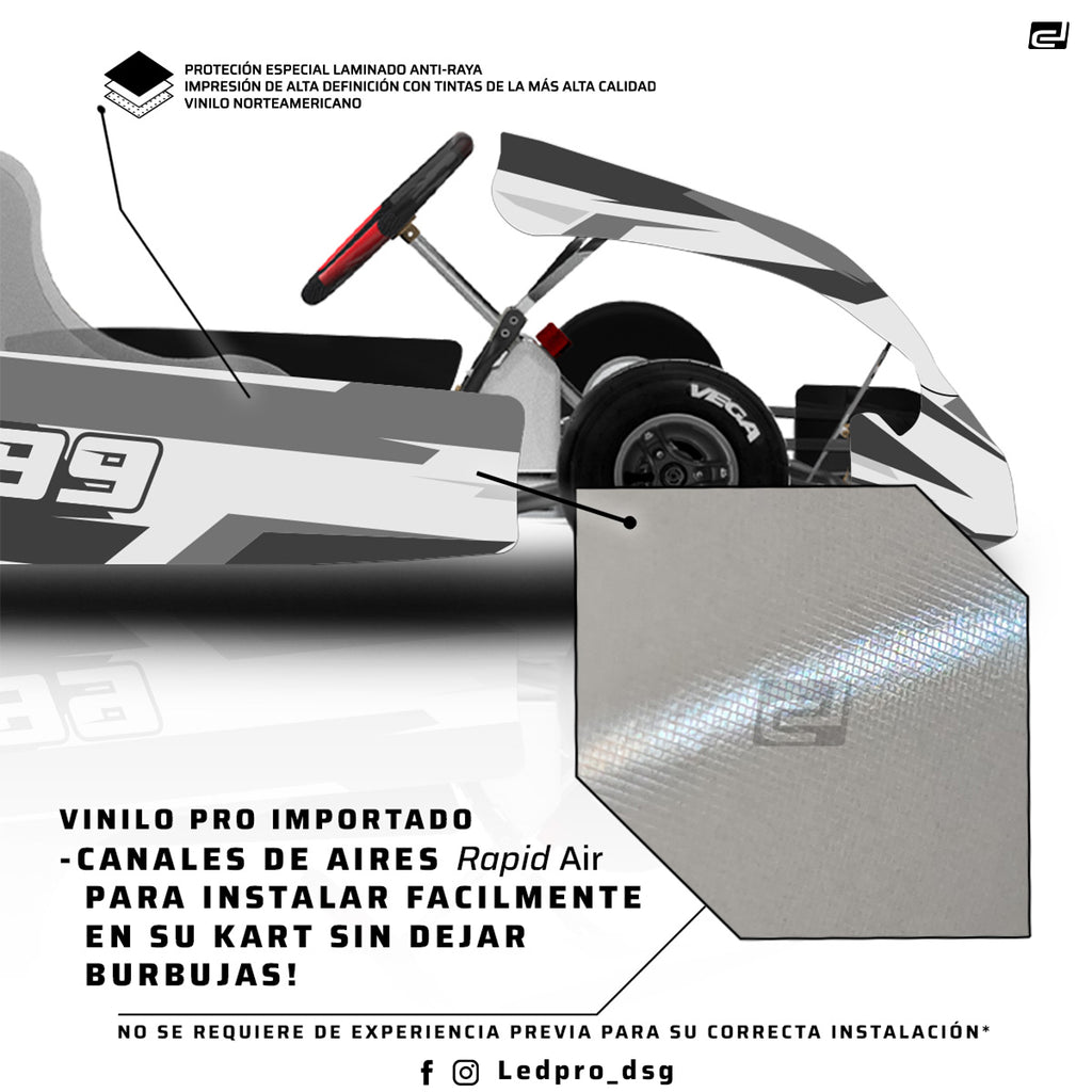 Kit de Gráficas para Karting - D34