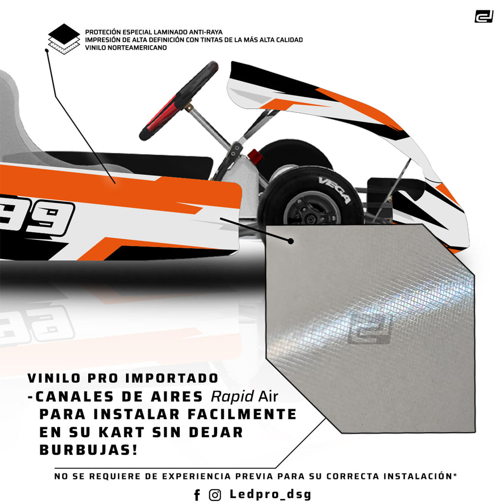 Kit de Gráficas para Karting - D29