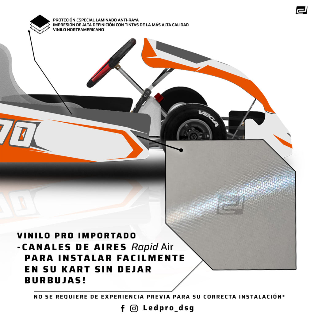 Kit de Gráficas para Karting - D39