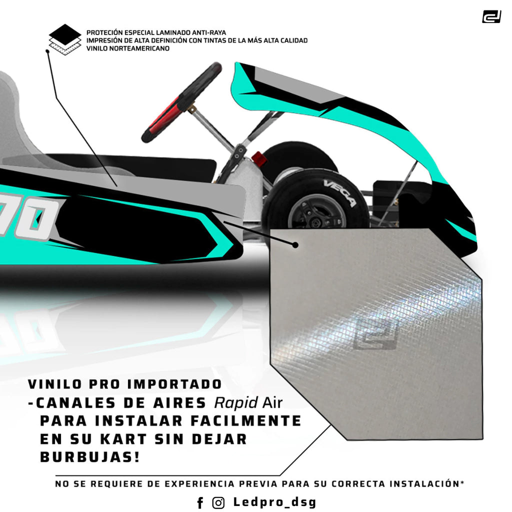 Kit de Gráficas para Karting - D38