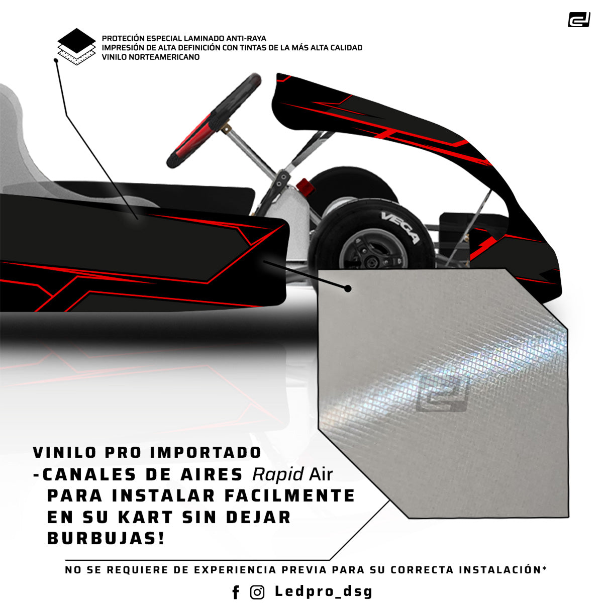 Kit de Gráficas para Karting - D40