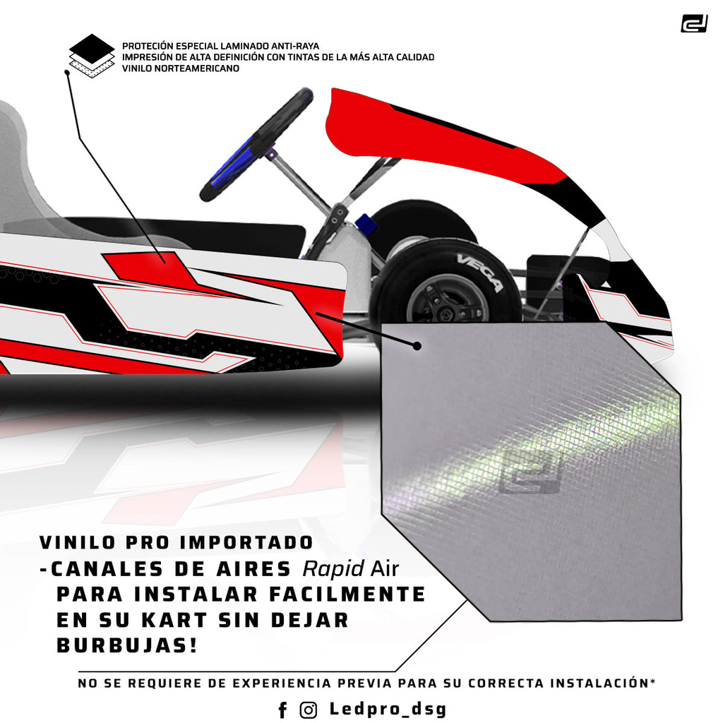 Kit de Gráficas para Karting - D46