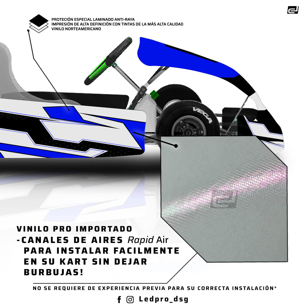 Kit de Gráficas para Karting - D47