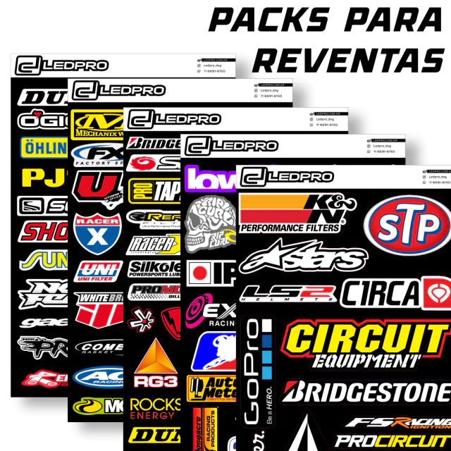 Pack 1 - Plancha de Stickers