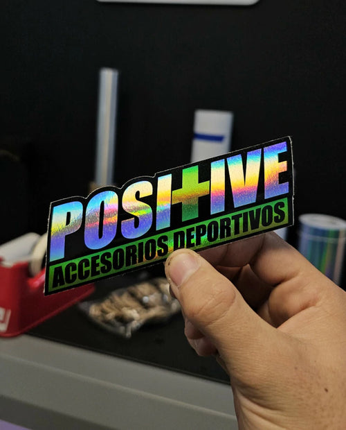 Calcos personalizados vinilo holográfico