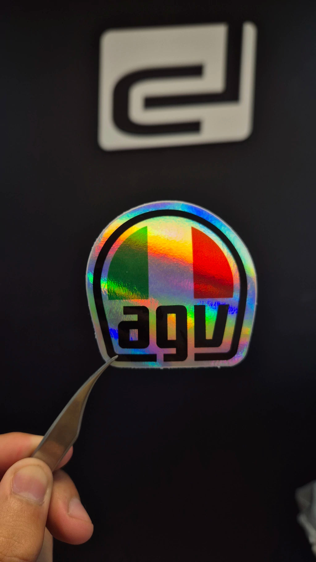 Logo AGV - sticker tornasolado DR3 Calcos