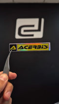 Logo Acerbis - sticker tornasolado DR3 Calcos
