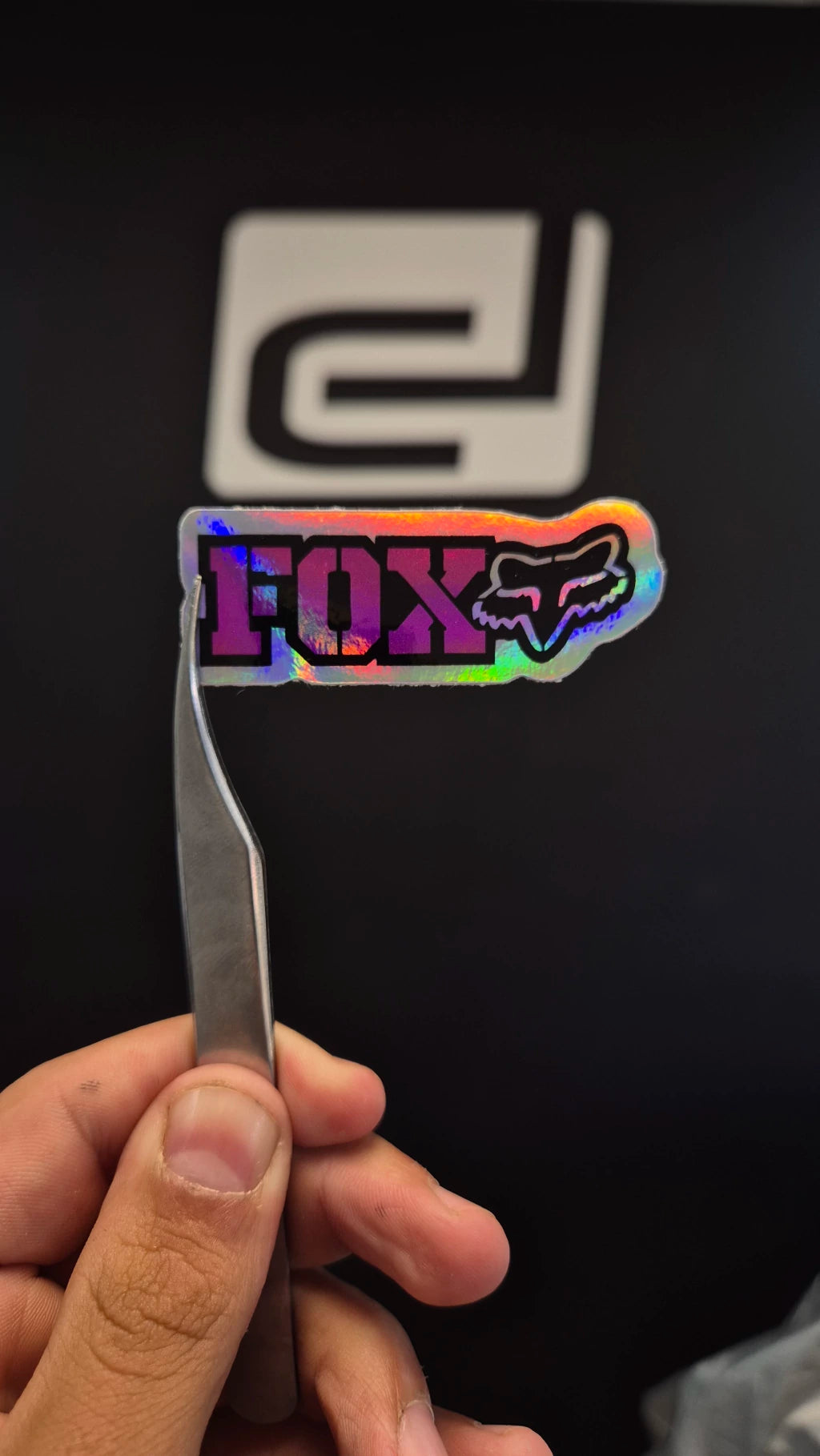 Logo FOX - sticker tornasolado DR3 Calcos