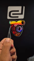 Turbo Corazon - sticker tornasolado DR3 Calcos