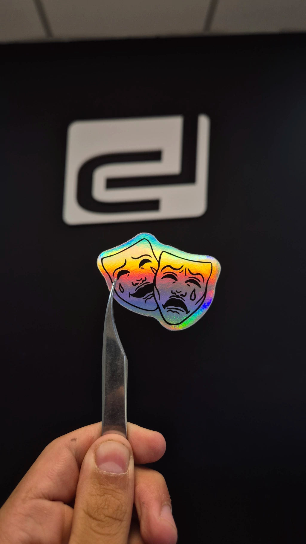 Doble Cara - sticker tornasolado DR3 Calcos