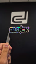 Logo Block 43 - sticker tornasolado DR3 Calcos