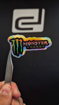 Logo Monster Energy - sticker tornasolado DR3 Calcos