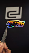 Logo Need For Speed - sticker tornasolado DR3 Calcos