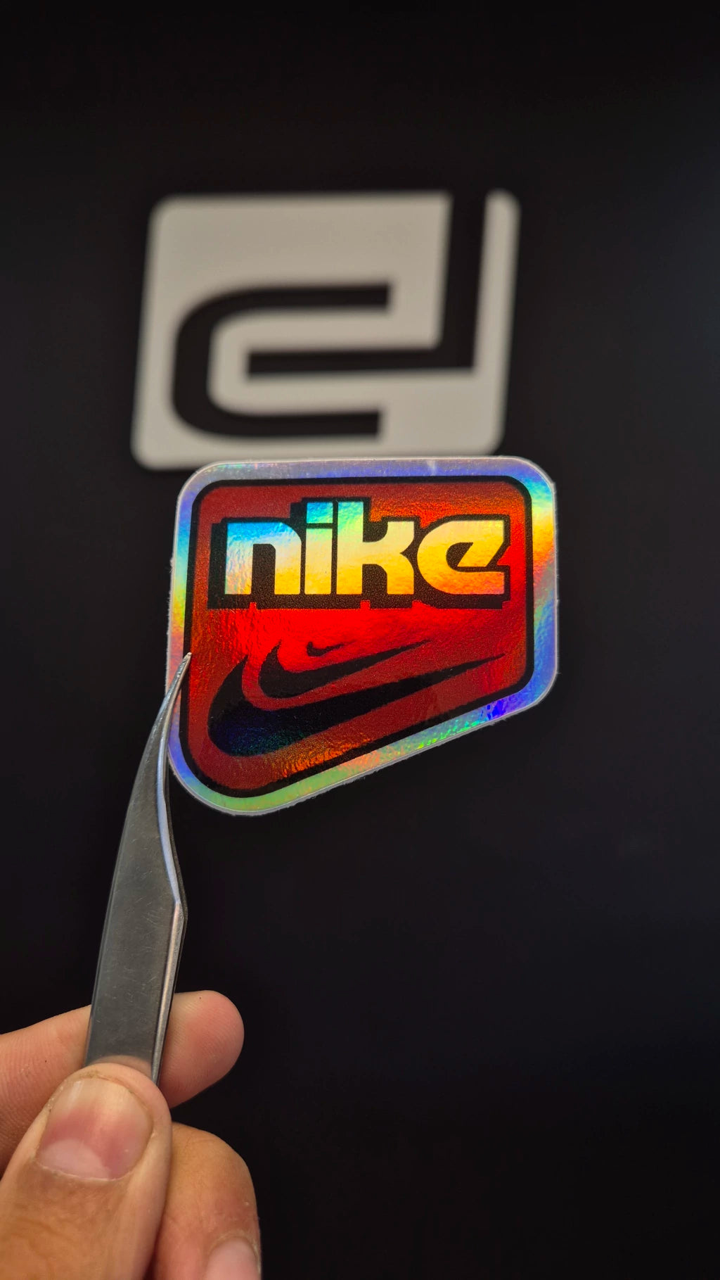 Logo Nike 4 - sticker tornasolado DR3 Calcos