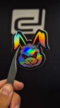 Conejo - sticker tornasolado DR3 Calcos