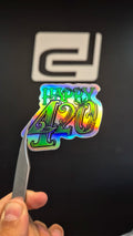 Happy 420 - sticker tornasolado DR3 Calcos