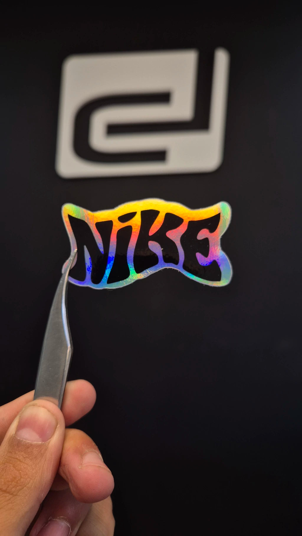Logo Nike 3 - sticker tornasolado DR3 Calcos