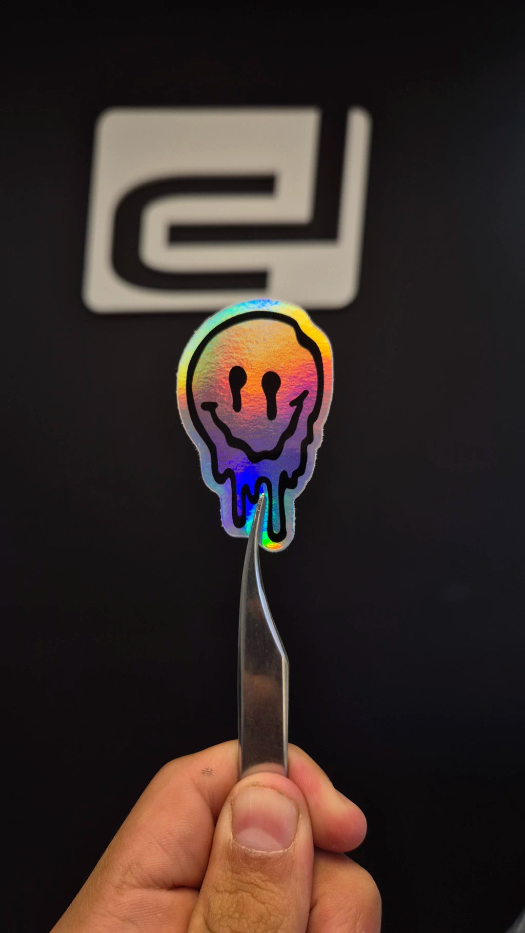 Carita - sticker tornasolado DR3 Calcos