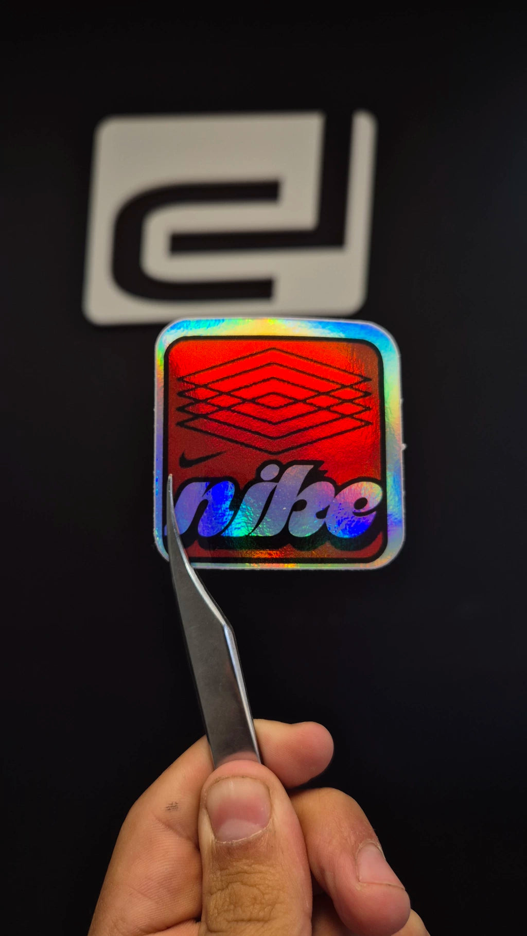 Logo Nike 2 - sticker tornasolado DR3 Calcos
