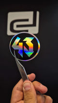 Logo 43 - sticker tornasolado DR3 Calcos
