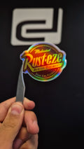 Logo Rust-eze - sticker tornasolado DR3 Calcos