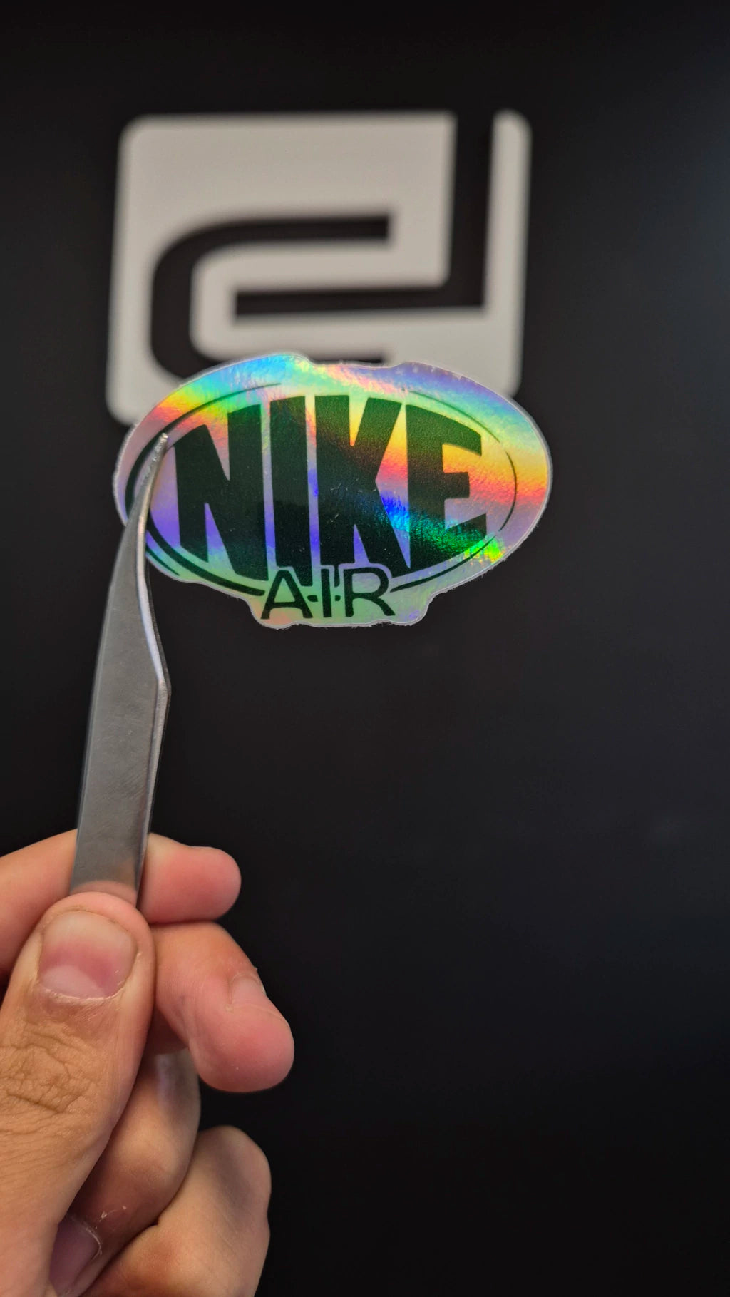 Logo Nike Air - sticker tornasolado DR3 Calcos