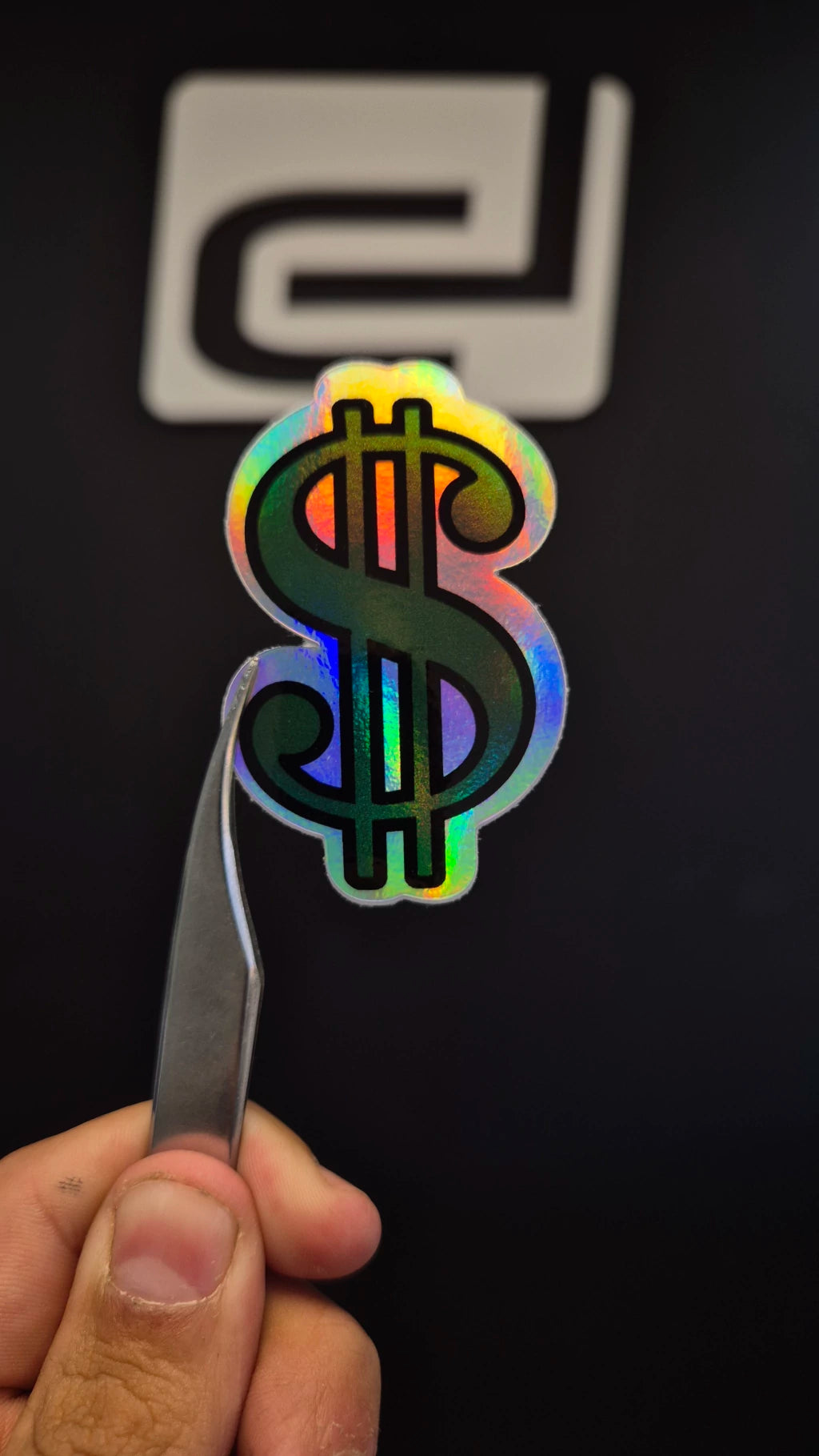 Logo Dolar - sticker tornasolado DR3 Calcos