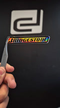 Logo Bridgestone - sticker tornasolado DR3 Calcos