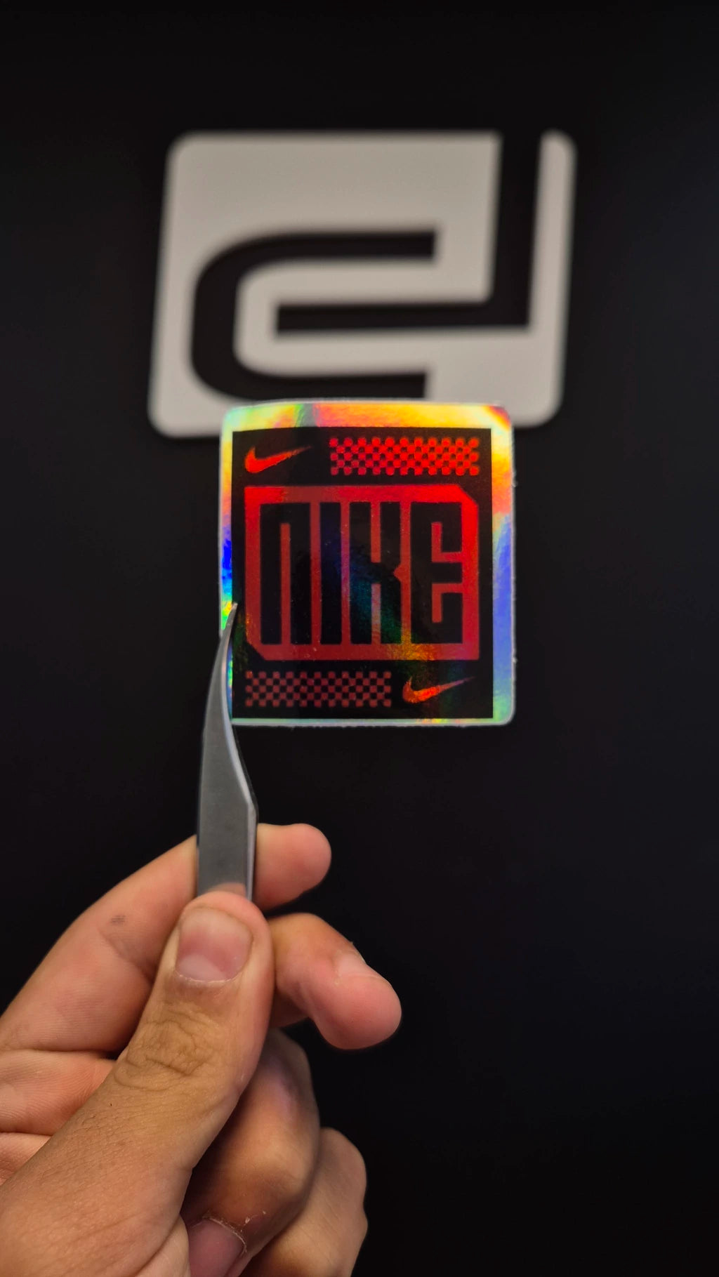 Logo Nike 1 - sticker tornasolado DR3 Calcos