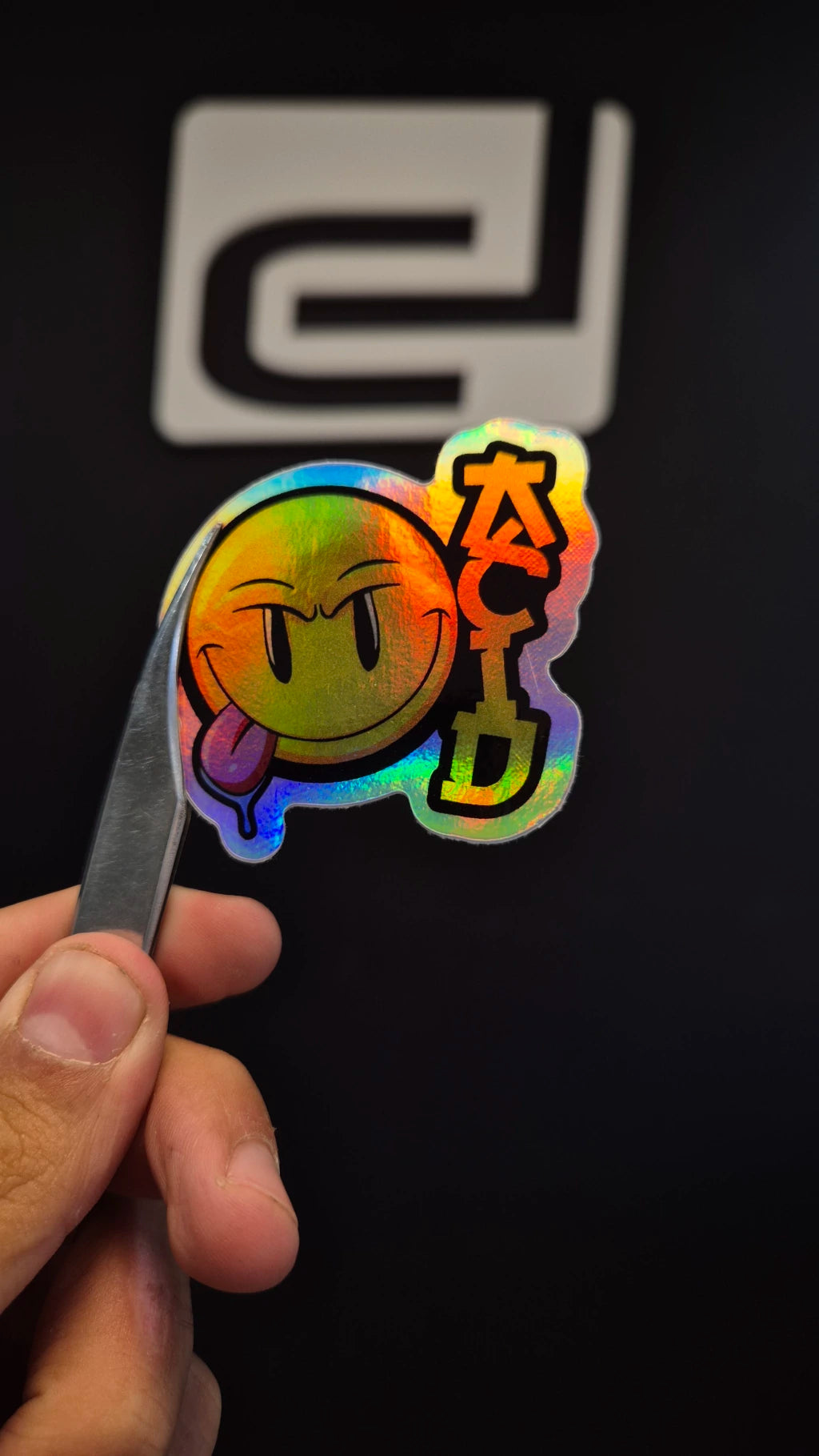 Carita - sticker tornasolado DR3 Calcos
