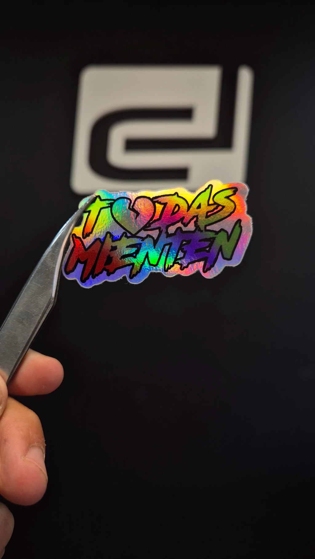 Todas Mienten - sticker tornasolado DR3 Calcos