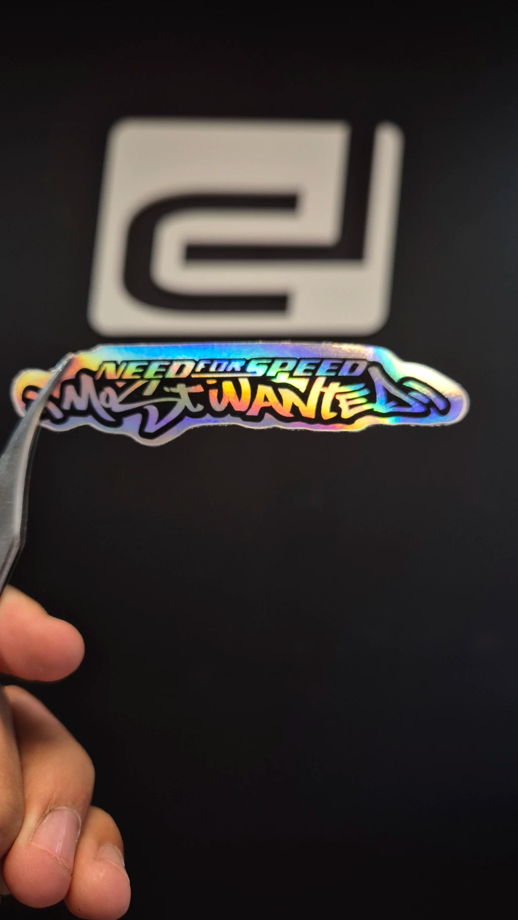 Logo Need For Speed - sticker tornasolado DR3 Calcos