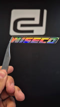 Logo WISECO - sticker tornasolado DR3 Calcos