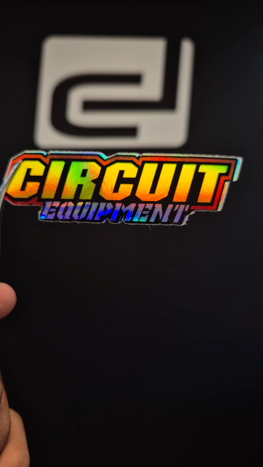 Logo Circuit Equipament - sticker tornasolado DR3 Calcos