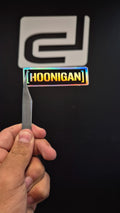 Logo Hoonigan - sticker tornasolado DR3 Calcos