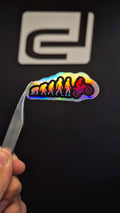 Logo Evolución - sticker tornasolado DR3 Calcos