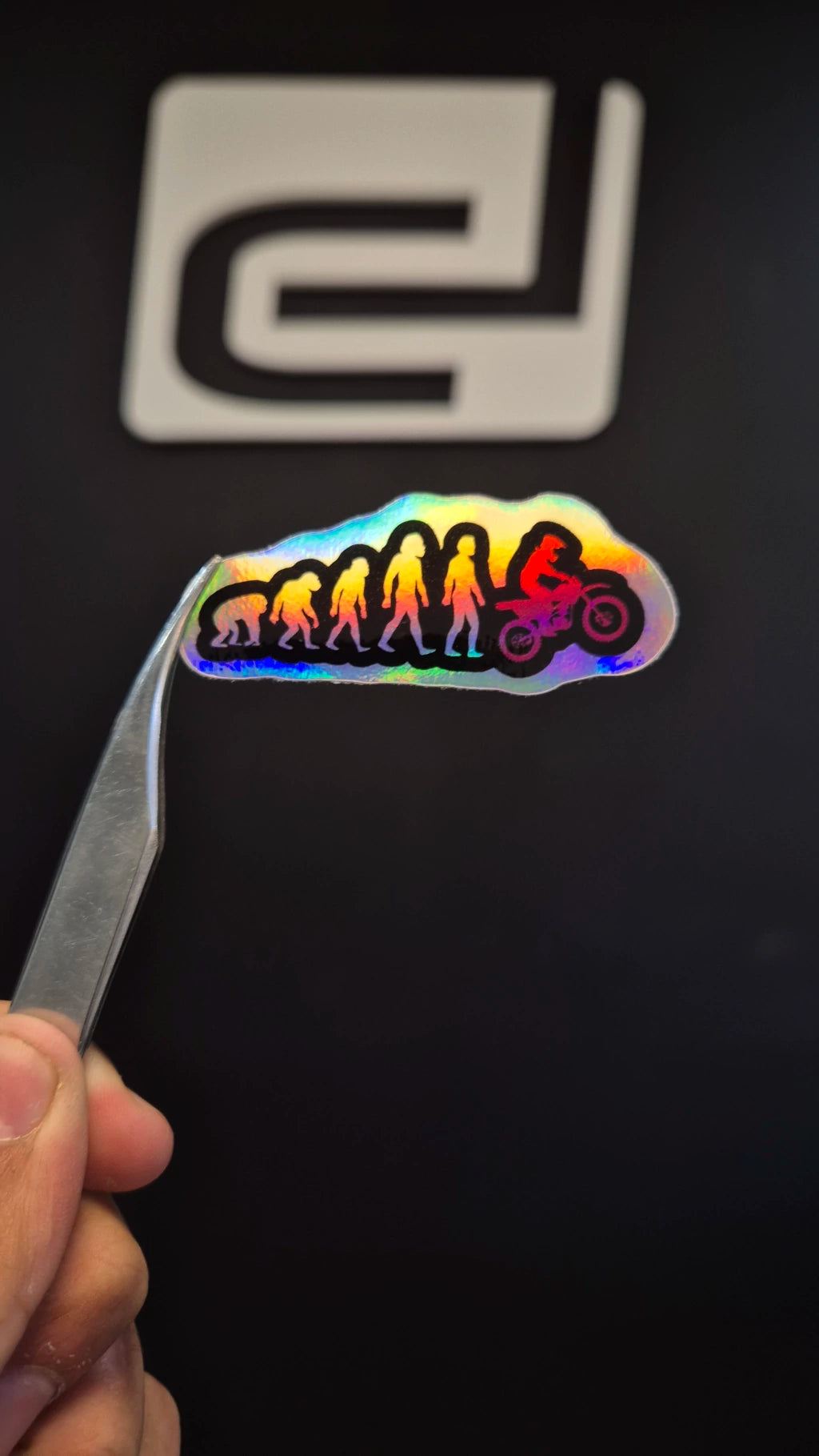 Logo Evolución - sticker tornasolado DR3 Calcos