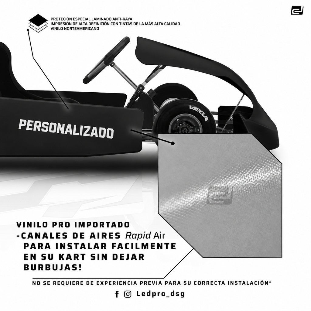 Kit de Gráficas para Karting - 100% Personalizado