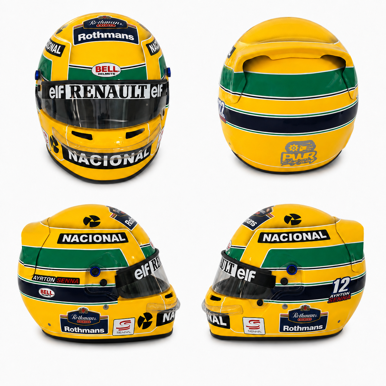 KIT DE GRÁFICAS PARA CASCO DISEÑO AYRTON SENNA