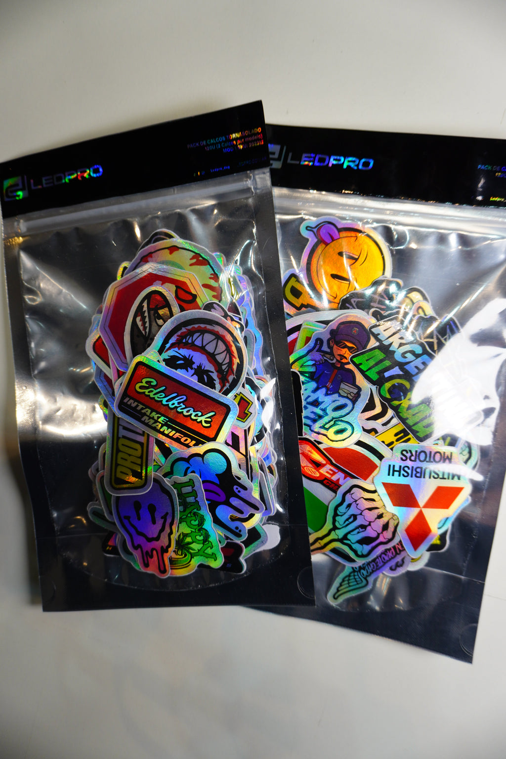 Pack de calcos tornasolado mod 2 - 120u