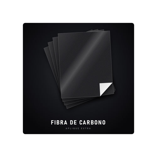 Aplique extra fibra de carbono - lámina