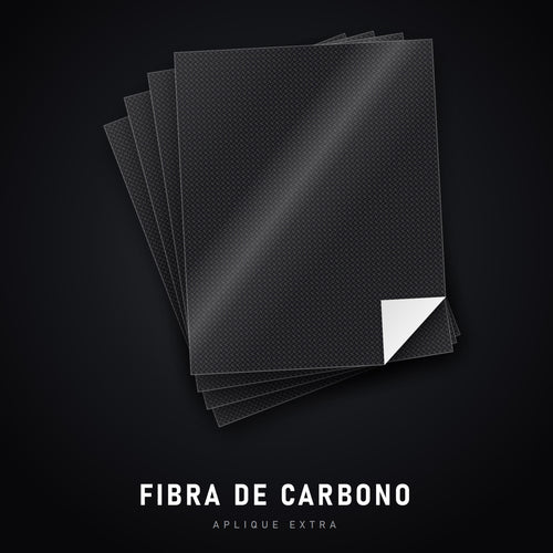Aplique extra fibra de carbono - lámina