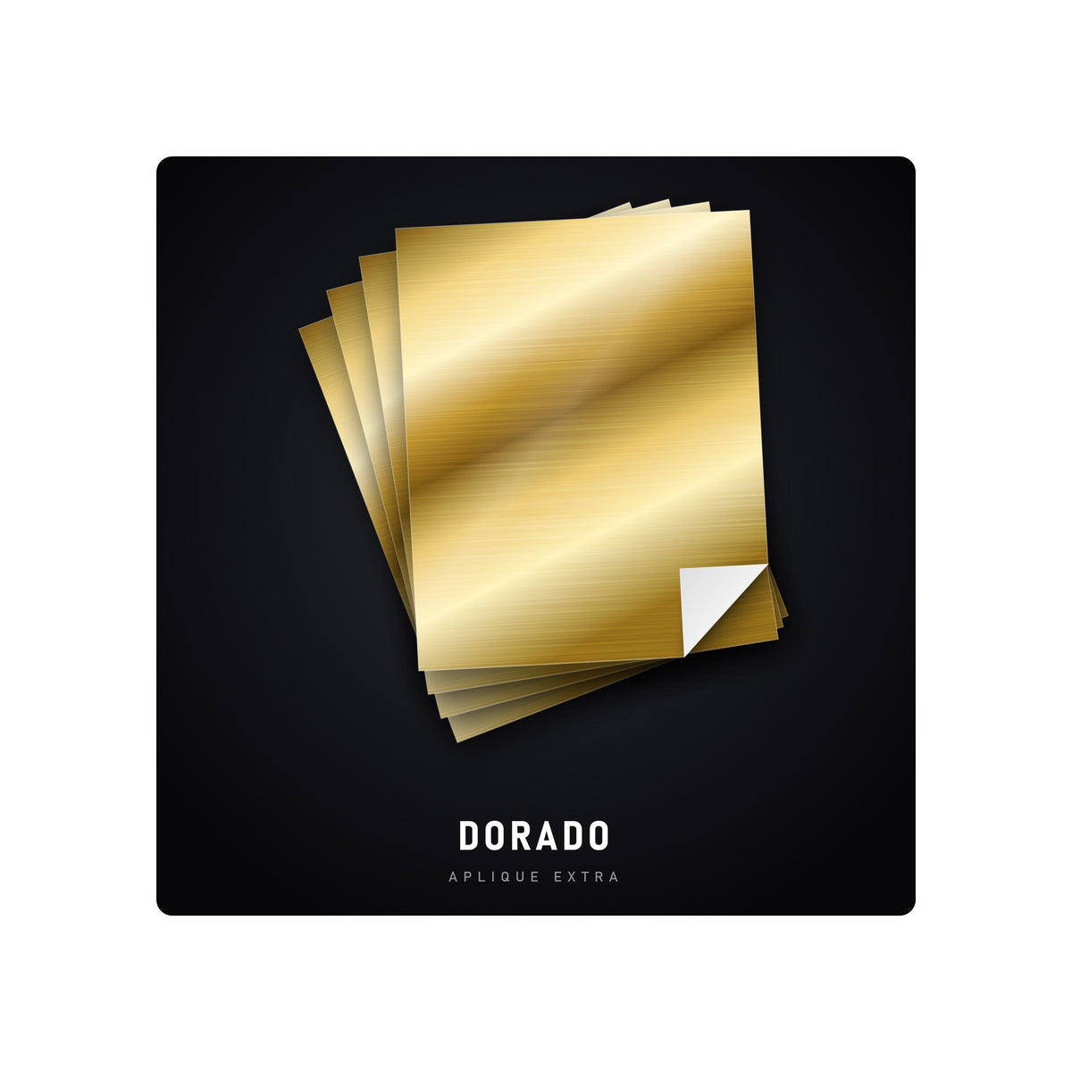 Aplique extra dorado - lámina